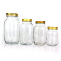 150ml 250ml 300ml 380ml 500ml 750ml 1500ml 2000ml Glass Mason Jars with metal lid